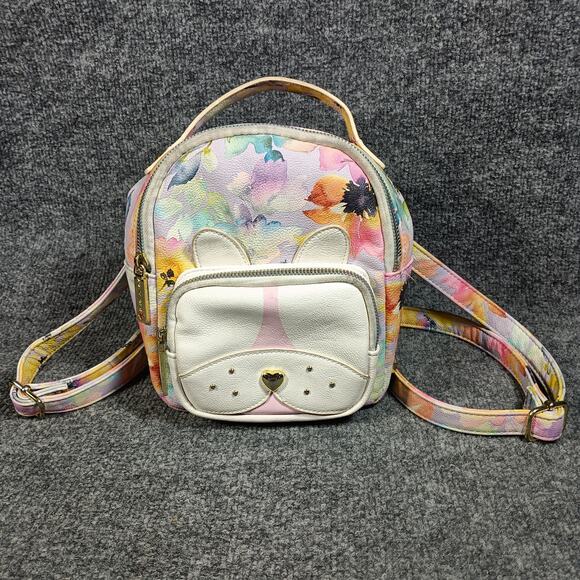 Betsey Johnson Handbags - Betsey Johnson Mini Backpack Floral Dog Puppy